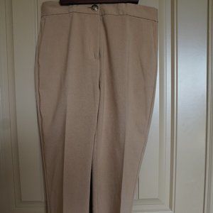 Zara Elastic waist Camel Pants with Pockets Size L